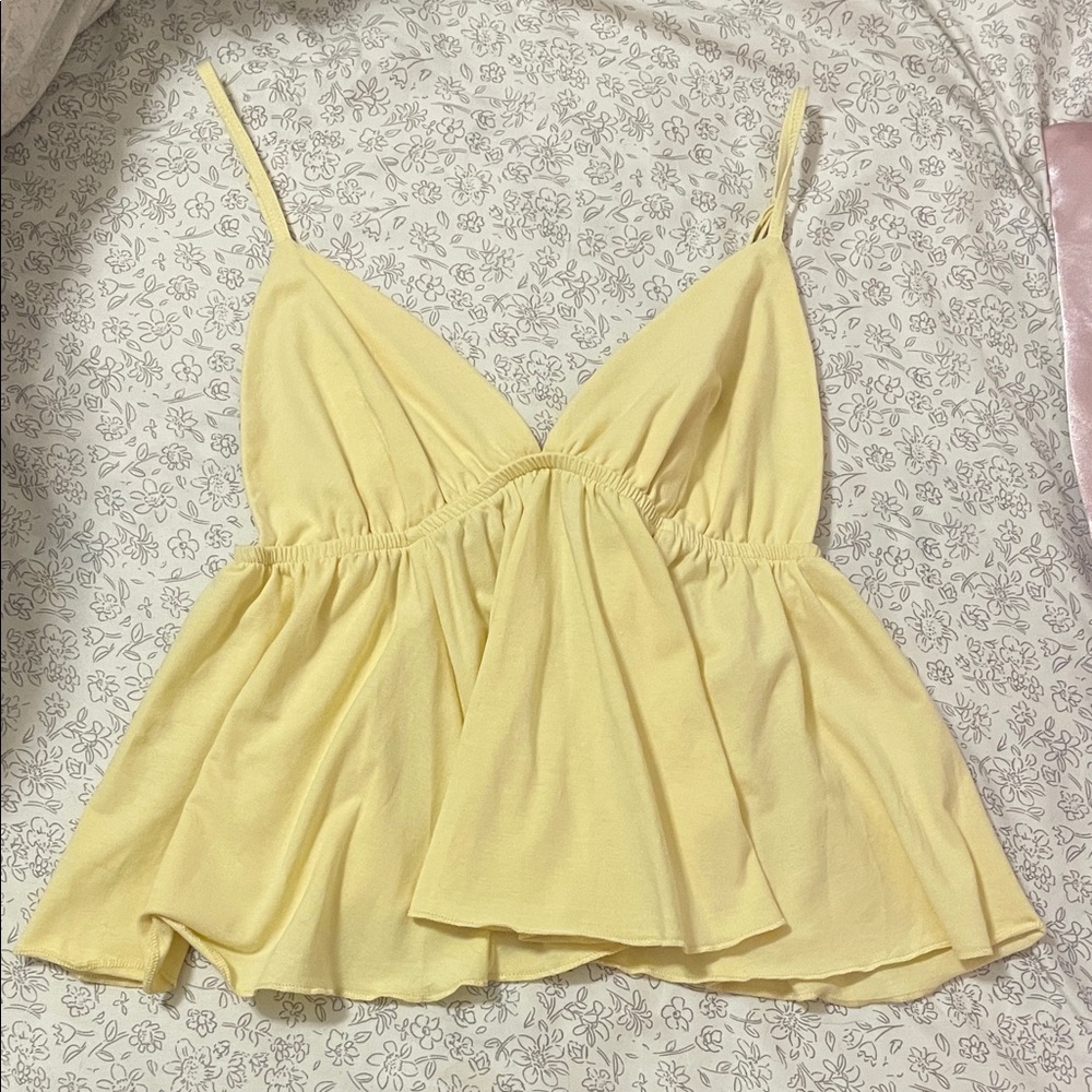 Wild Fable Light Yellow Tank Top